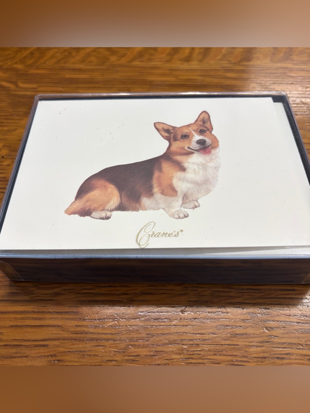 Crane’s Corgi Dog Notecards 10 Pack Stationery Cards NWT Classic Cotton